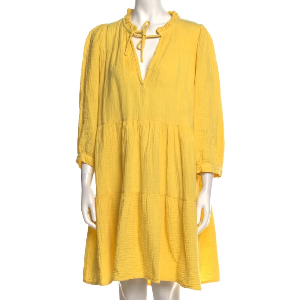 HONORINE - V-Neck Knee-Length Dress
